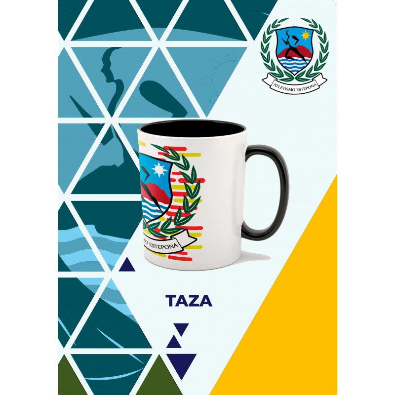 Taza Blanco y Negro Club Atletismo Estepona